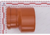 Редукция канализационная 200/160 рыжая Sinikon