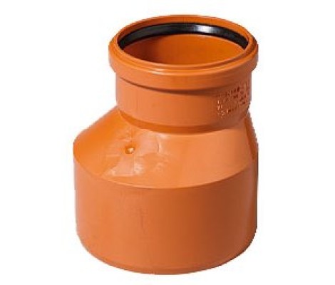 Редукция канализационная 250/200 рыжая Sinikon
