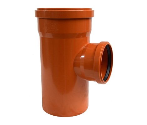 Тройник канализационный 200/160/90° рыжий Sinikon Тройник канализационный 200/160/90° рыжий Sinikon