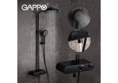 Душевая система G2495-2 хром черный Gappo