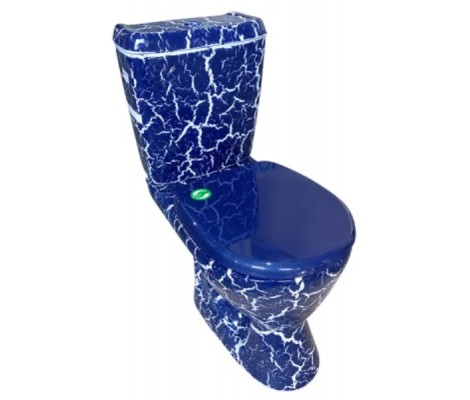 Унитаз-компакт ROSA СИНИЙ КРАКЕЛЮР 