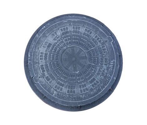 Люк садовый 1,5 т круглый черный