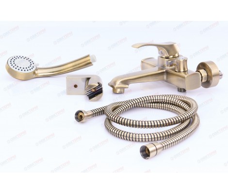 Смеситель для ванны LR3242C короткий бронзовый Zerix