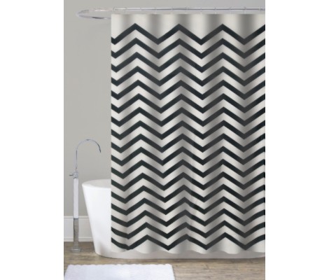 Шторка для ванной SCT-007-180x200 из полиэстера Узор черно-белый Zerix Шторка для ванной SCT-007-180x200 из полиэстера Узор черно-белый Zerix