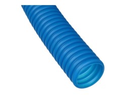 Труба гофрированная CorrugatedPipe 16 мм синяя Dn 25 мм 50 м Heisskraft