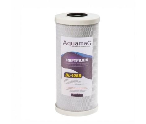 Картридж ВВ 10 уголь-сетка пресованный для сорбционной очистки воды АКВАМАГ Картридж ВВ 10 уголь-сетка пресованный для сорбционной очистки воды АКВАМАГ