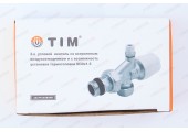 Вентиль угловой со встроенным воздухоотводом под термоголовку ME866 TIM