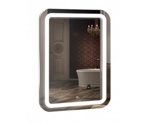 Зеркало с подсветкой Мальта, 40х70 см сенсорный выключатель, холодный свет 6000К Silver Mirrors