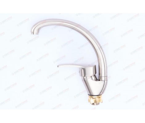 Смеситель для кухни Yub 279-В нержавеющая сталь &Oslash;40 Zerix