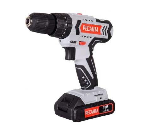 Дрель-шуруповерт аккумуляторная ДА-18-2ЛК-У Ресанта Дрель-шуруповерт аккумуляторная ДА-18-2ЛК-У Ресанта