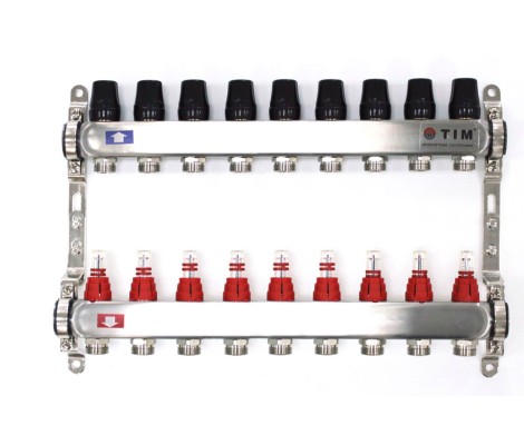 Коллектор с расходомерами без кранов и воздухоотводчиков 1