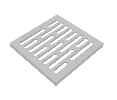 Решетка штампованная стальная оцинкованная, кл.А15 Point РВ-28,5.28,5 Gidrolica