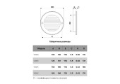 Решетка вентиляционная круглая D130 с фланцем D100 Эра Вент