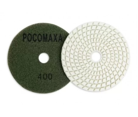 Круг алмазный гибкий шлифовальный d100 мм, зерно P400 (4шт/уп) Росомаха