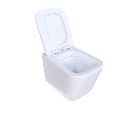 Унитаз подвесной К53, безободковый, сиденье тонкое, крепление Eva Gold Унитаз подвесной К53, безободковый, сиденье тонкое, крепление Eva Gold