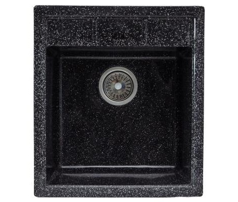 Мойка керамогранитная S-10 квадратная асфальт глянец Simgran