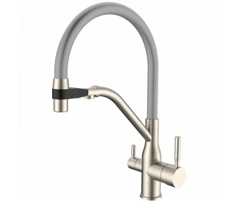 Смеситель д/кухни MIXXUS PREMIUM GRAVITY 021 SS COLOR REFL.GREY &Oslash;35 (8 шт/ящ)