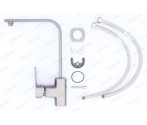 Смеситель д/кухни MIXXUS PREMIUM KUBUS 017 GRAPHITE