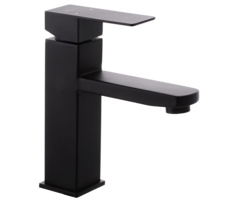 Смеситель для умывальника KUB-001 из нержавеющей стали SUS304 черный Mixxus