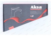 Смеситель д/умывальника AKSA BAS-11-17 нерж/сталь (катридж 35мм, на ГАЙКЕ)