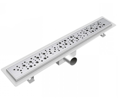 Трап-лоток для душевой кабины 45 см нержавеющая сталь гидрозатвор BAD414503 TIM