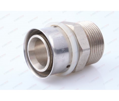 Соединитель пресс с переходом на наружную резьбу 40х1 1/4 Соединитель пресс с переходом на наружную резьбу 40х1 1/4