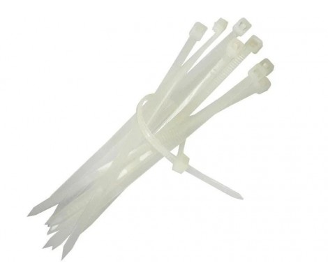 Хомут нейлоновый 3,6*200 мм белый 25шт/уп