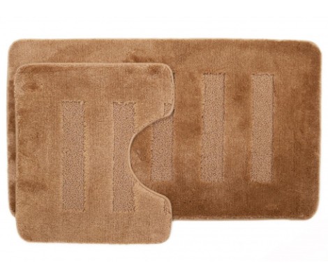 Комплект ковриков для ванны Melany из 2 шт 50х80/40х50см 20мм бежевый Aqua-Prime