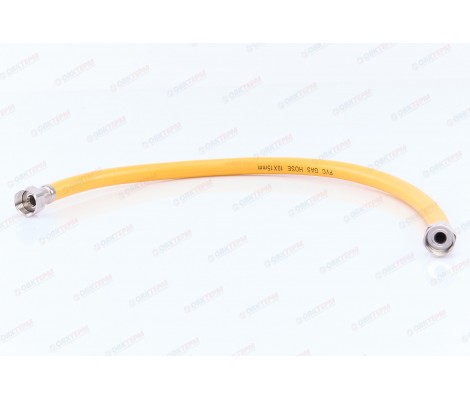 Шланг ЖЕЛТЫЙ газовый   1/2 ГГ    60 см              ЮФОКС      (50)