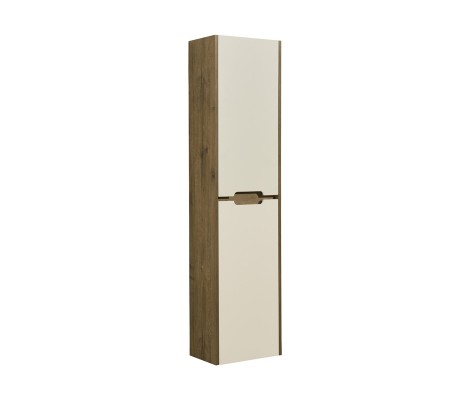 Шкаф-колонна Оливия Бежевый/Дуб веллингтон Aquaton