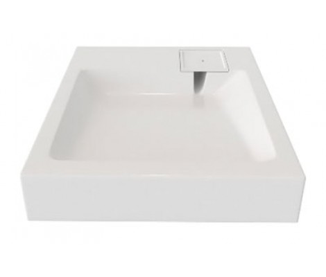 Умывальник BR-4 белый для установки над стиральной машиной с креплением (593*595*100)