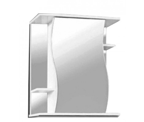 Шкаф-Зеркало 65 Лилия, белая, Flamenco 