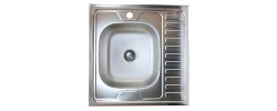 Мойка накладная без сифона 60*60L*0,60мм Vladix