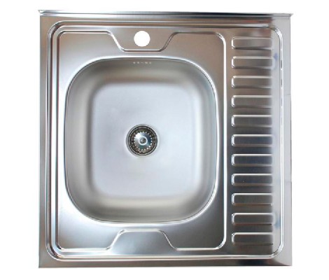 Мойка накладная без сифона 60*60L*0,60мм Vladix