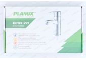 Смеситель для умывальника Sergio-001 на гайке Chrome без подводки &Oslash;40 Plamix
