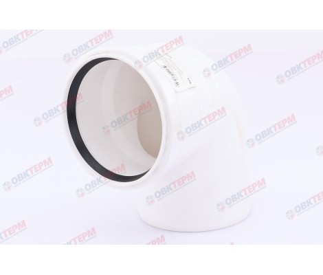 Отвод ELITE МК МПП 110х87,белый, РТП