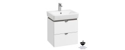 Тумба подвесная 60, Скай 60 Белый глянец под умывальник Нео 60 Aquaton