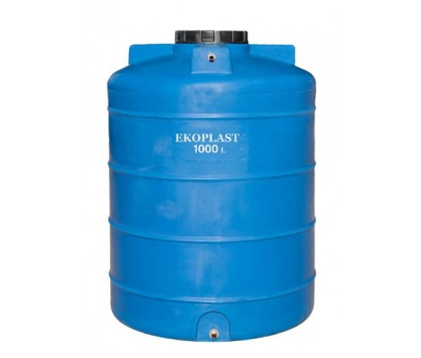 Емкость  ЭКОПЛАСТ      1000л   вертикальная  Синяя ОВН 1000  (в140*д100)