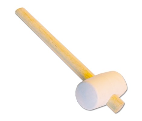 Киянка резиновая Мастер белая резина 450 гр Santool