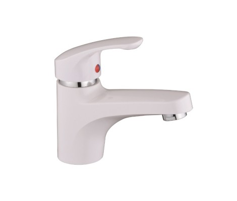 Смеситель д/умывальника PLAMIX FIDEL-001 SET White (с подводкой)