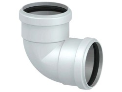 Коаксиальный угол 90° внутренняя Ø80 /Ø60 Camino