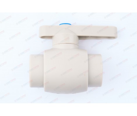 Кран шаровый полнопроходной 25 латунный шар серый RTP Кран шаровый полнопроходной 25 латунный шар серый RTP