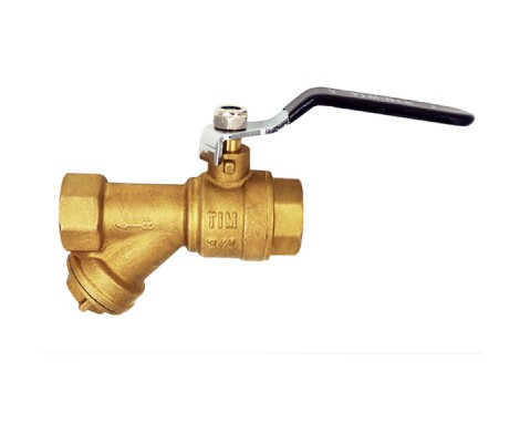 Кран шаровой с фильтром 1/2