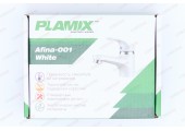 Смеситель для умывальника Afina-001 без подводки белый Plamix