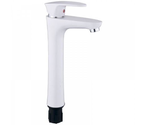 Смеситель д/умывальника PLAMIX CEZAR-001 HIGH SET White