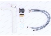 Смеситель д/умывальника PLAMIX CEZAR-001 HIGH SET White