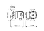 Циркуляционный насос GRS 25/4-130 без гаек KP0004 Koer