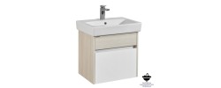 Тумба подвесная 60, Верди 60 Белый/Ясень фабрик под умывальник Нео 60 Aquaton