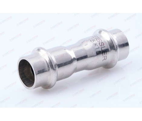 Муфта пресс 15х15 из нержавеющей стали ZTI.503.001515 TIM