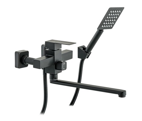 Смеситель для ванны KUB 006 Euro черный &Oslash;40 нержавеющая сталь Mixxus